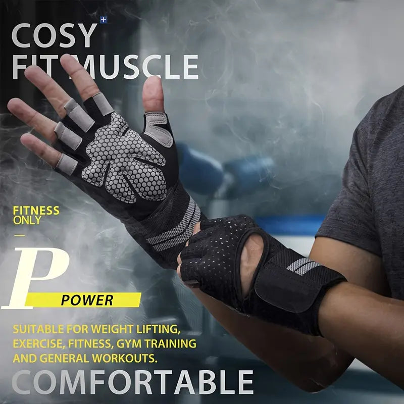 Guantes Gym con muñequera