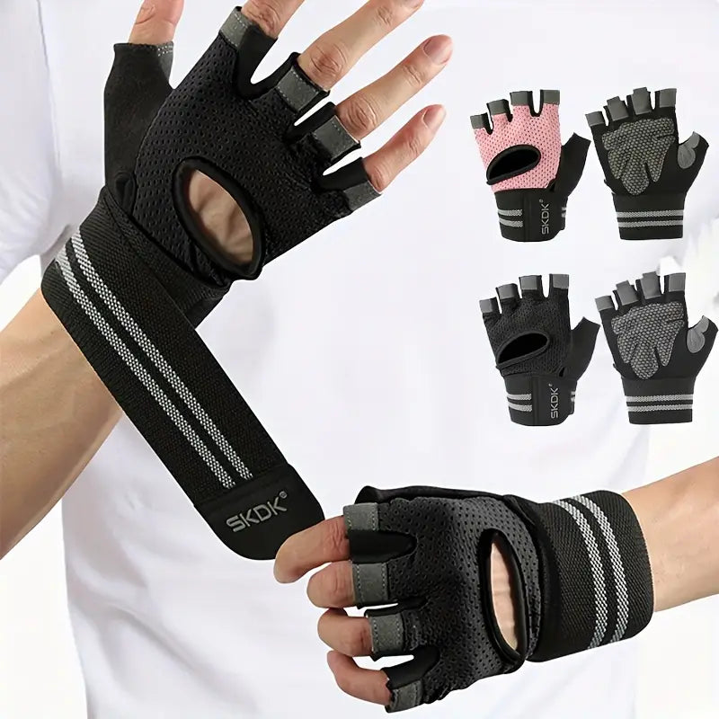 Guantes Gym con muñequera